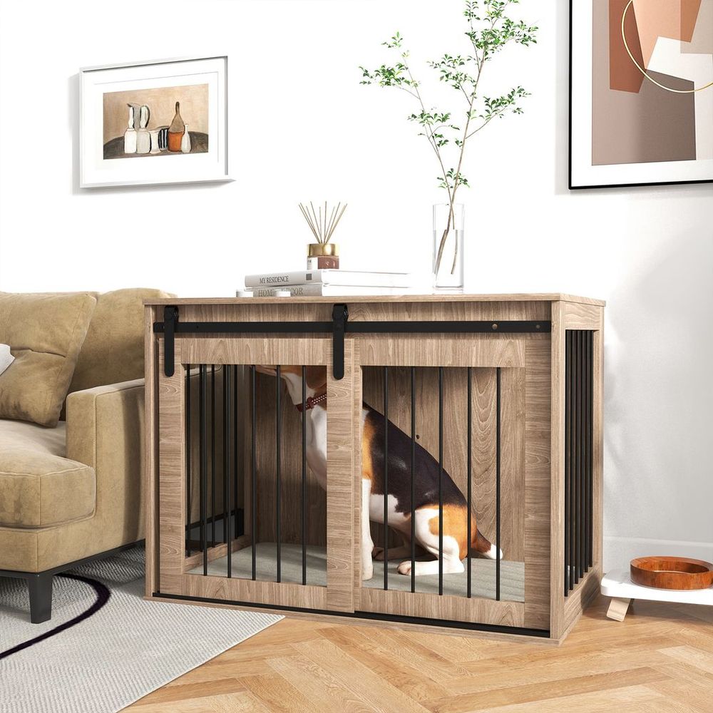 End Table Large Dog Crate