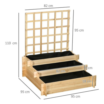 Trellis Three Tier Planter