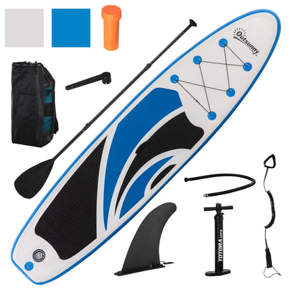 10ft Inflatable Paddle Board Kit Blue