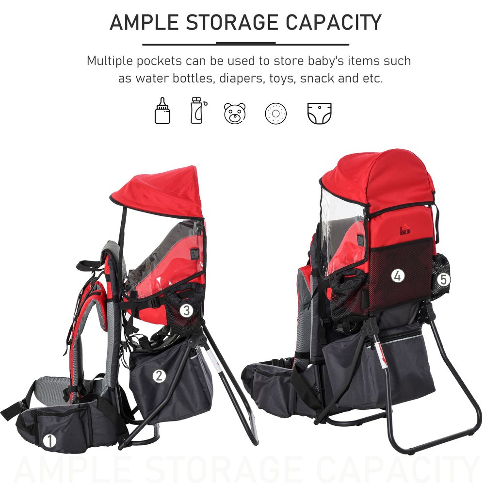 Baby Carrier Backpack Red