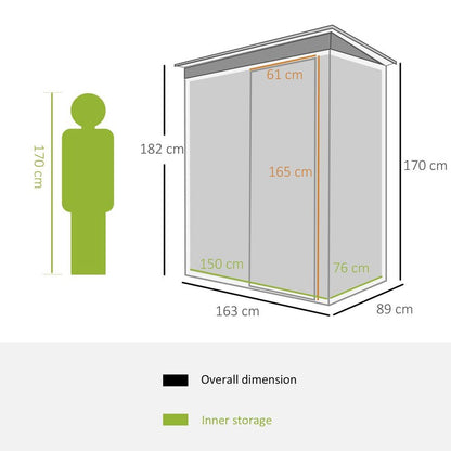 Garden Shed with Sliding Door