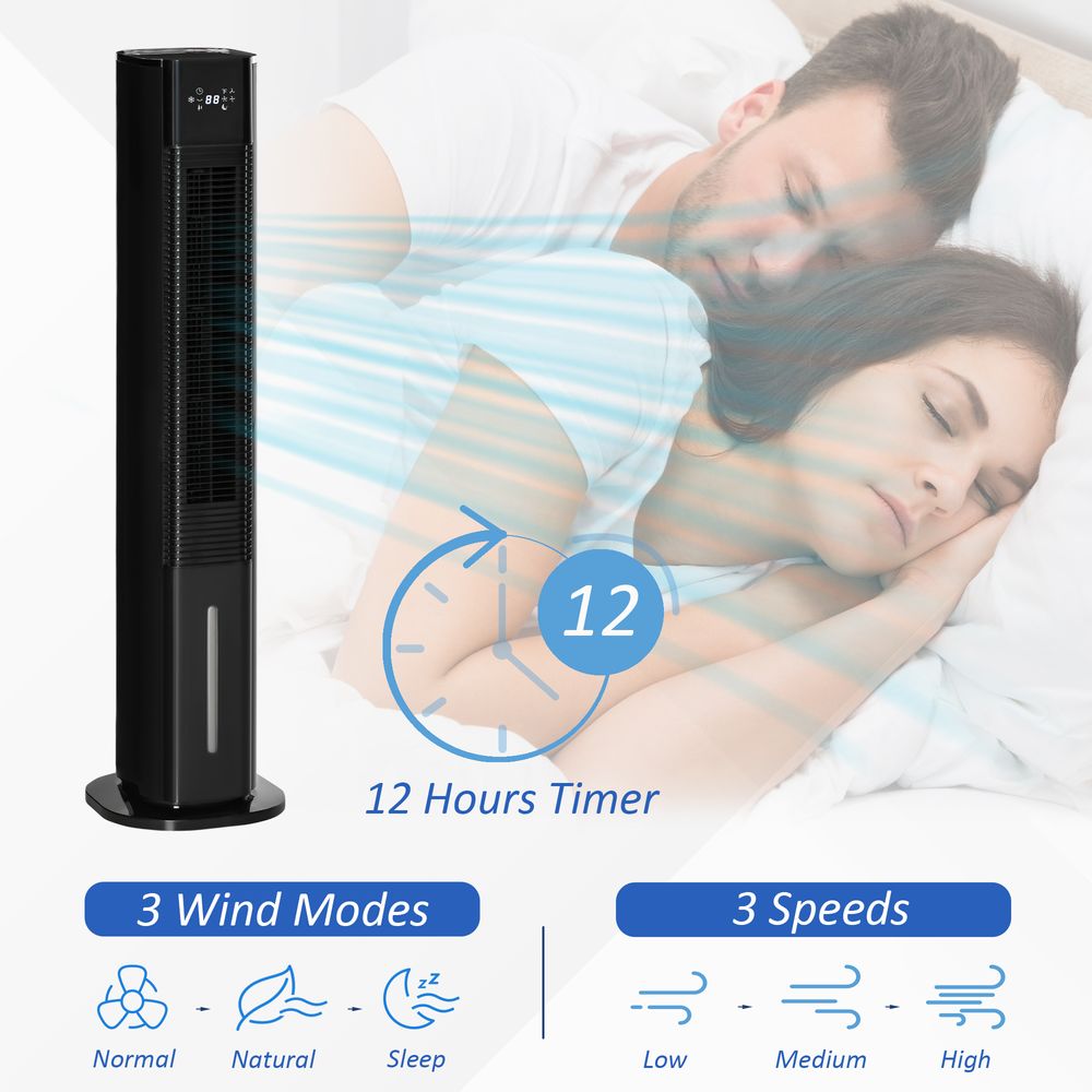 Quiet 2 in 1 Fan Black