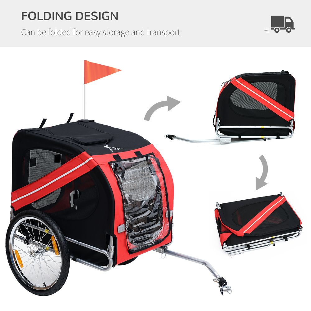 Pet Trailer for Bikes Red