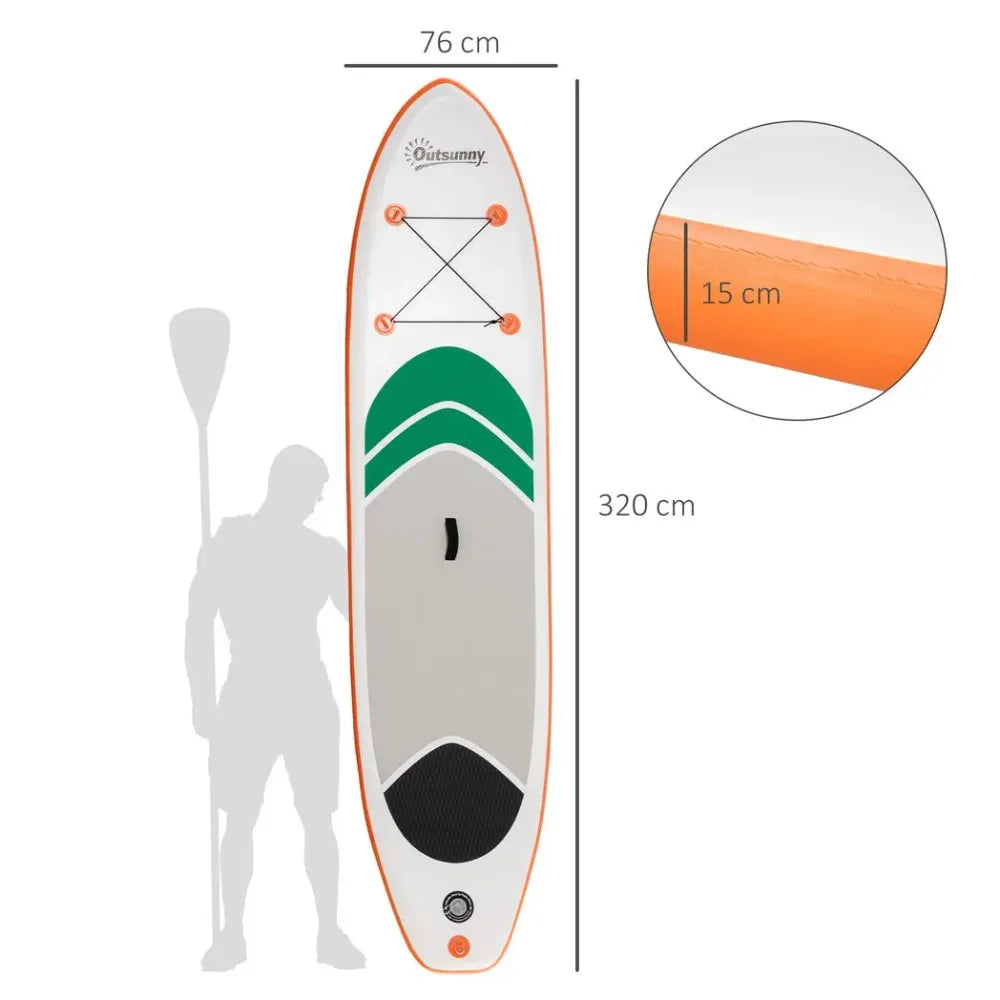 10ft Inflatable Paddle Board Kit White