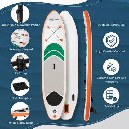 10ft Inflatable Paddle Board Kit White