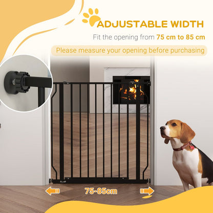 Pressure Fit Dog Gate Black