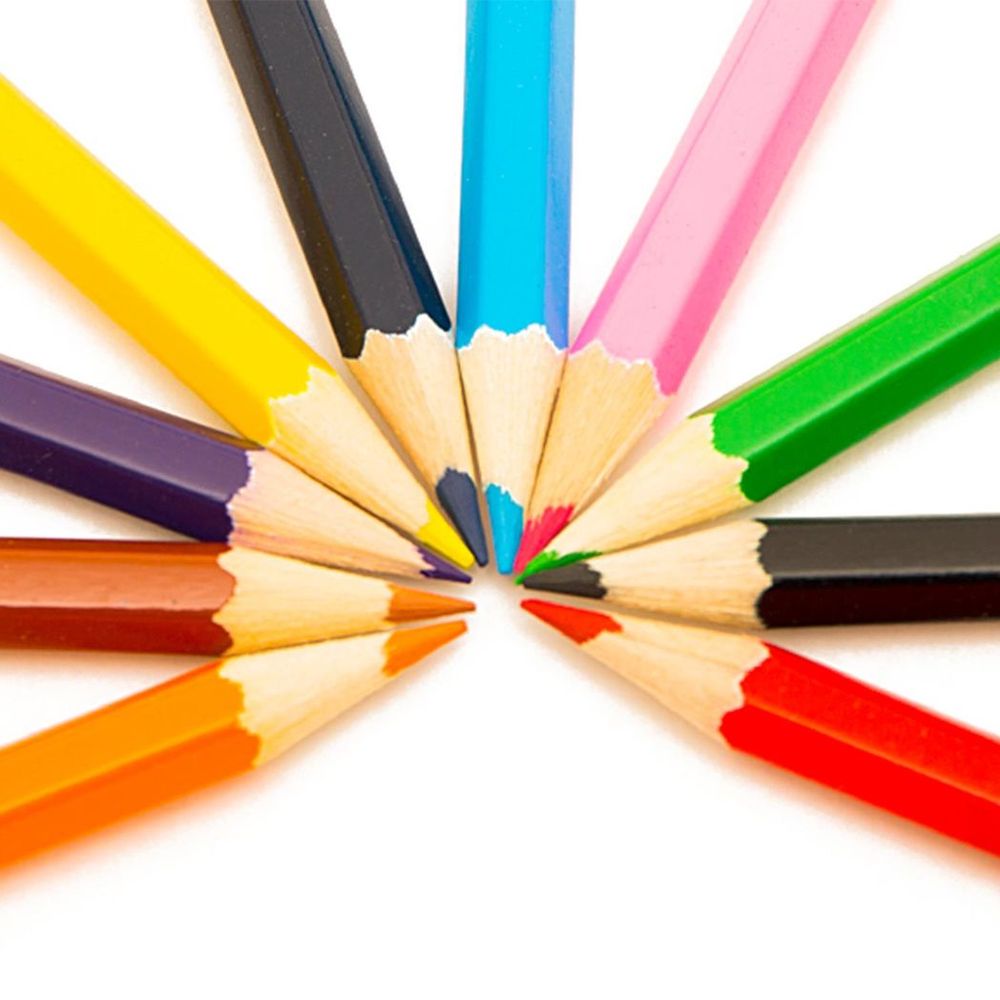 10 Bright Colouring Pencils