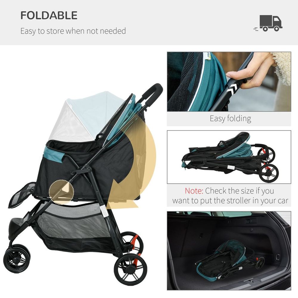 Dog Stroller - Dark Green