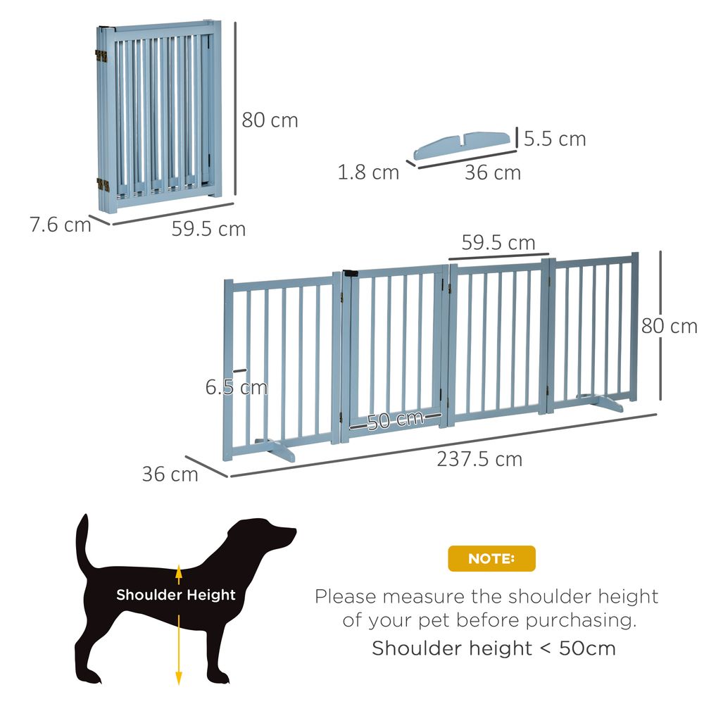 4 Panel Foldable Dog Safety Barrier