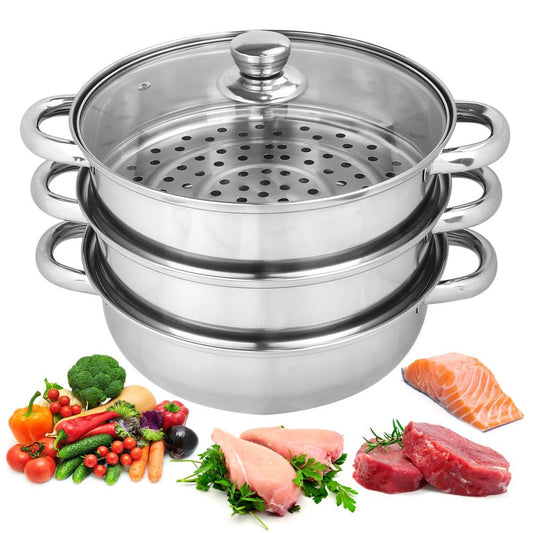 Stainless Steel Steamer 3 Tiers