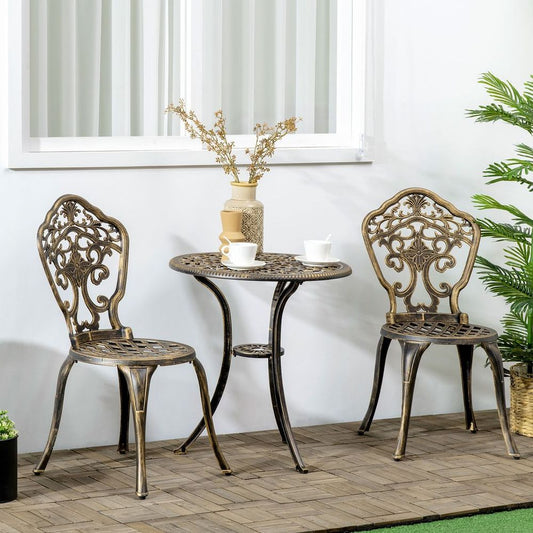 Patio Furniture 3 Piece Cast Aluminium Set