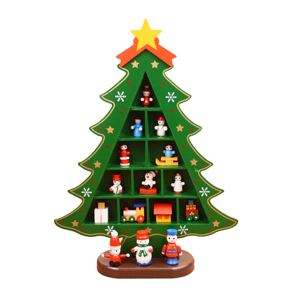 3D Wooden Christmas Tree Decoration