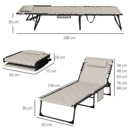 2 Padded Sun Loungers