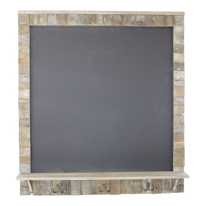 Blackboard with Shelf & Hooks