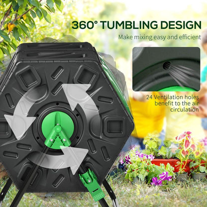 Dual Chamber Rotating Composter