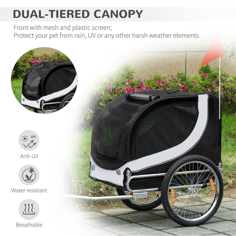 Pet Trailer for Bikes Black