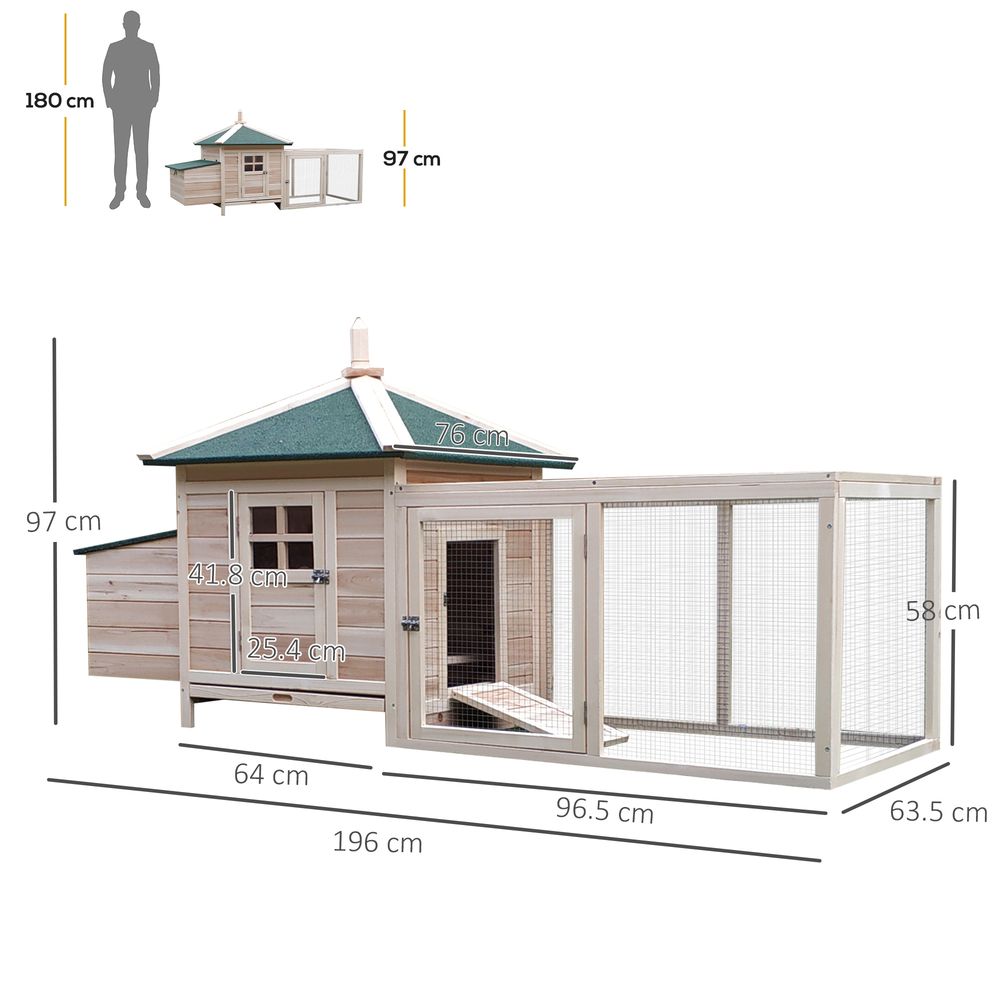 Chicken Coop with Nesting Box - Beige