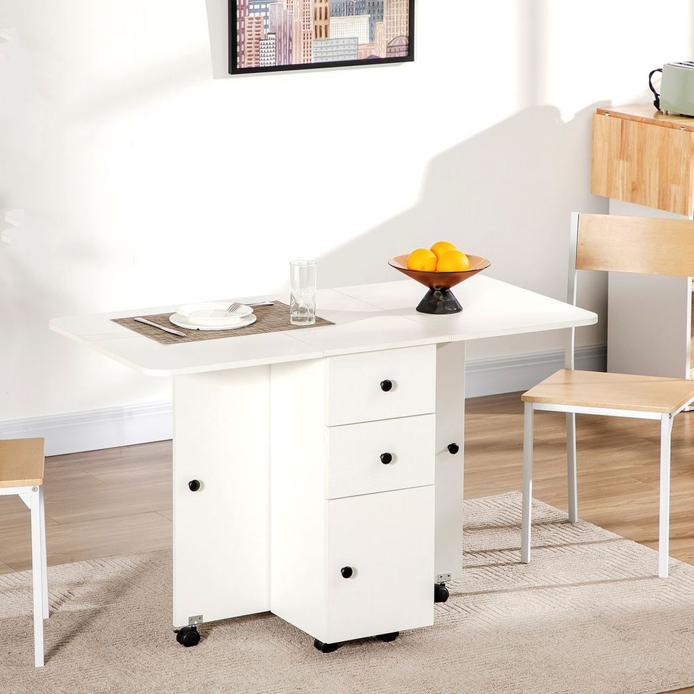 White Extending Dining Table