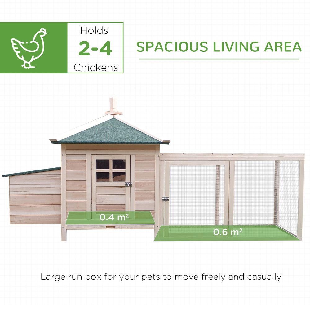 Chicken Coop with Nesting Box - Beige