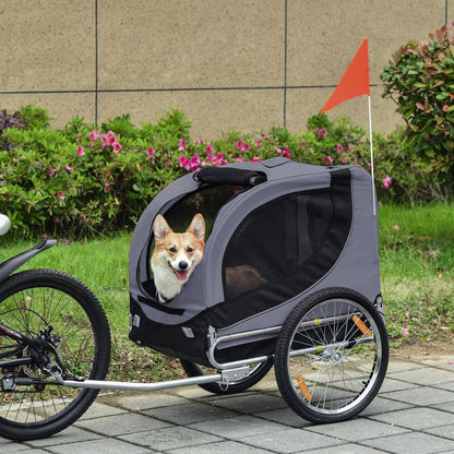 Pet Trailer for Bikes Grey