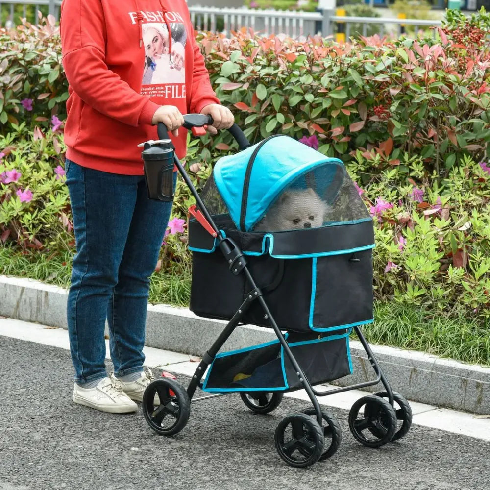 Removable Canopy Pet Stroller