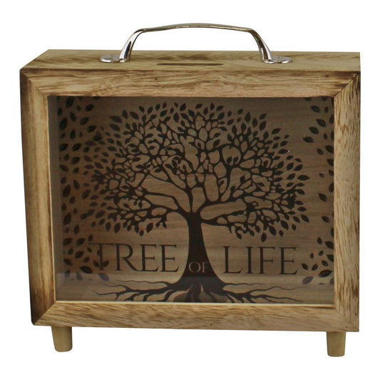 Money Box With Tree of Life Motif