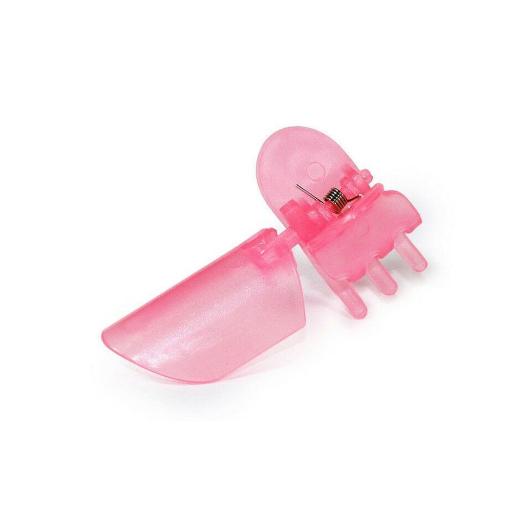 10x Nail Polish Pink Protection Clips