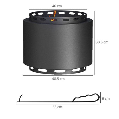 Smokeless Metal Fire Pit - Large