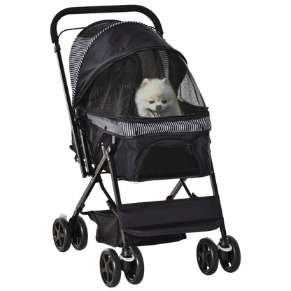 Foldable Pet Travel Stroller Black