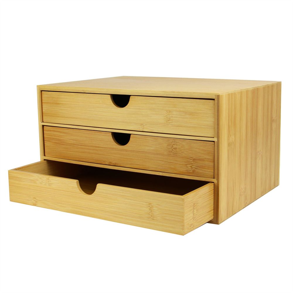 Bamboo Desktop Drawers