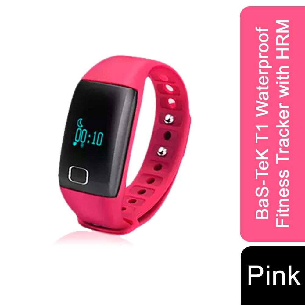 Smart Waterproof Fitness Tracker in Pink