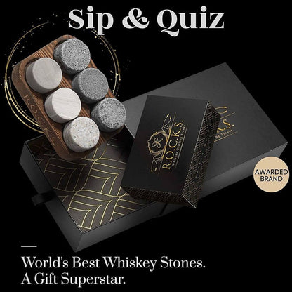 Whiskey Rocks & Trivia Set