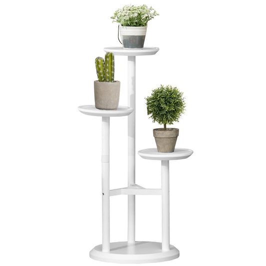 White 3 Tiered Plant Stand