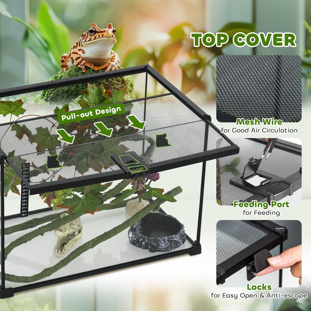 Glass Terrarium for Reptiles