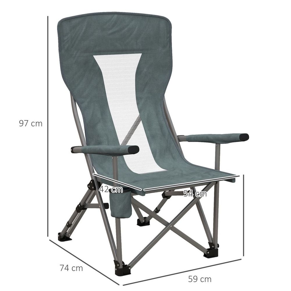 Foldable Outdoor Chair with Cup Holder