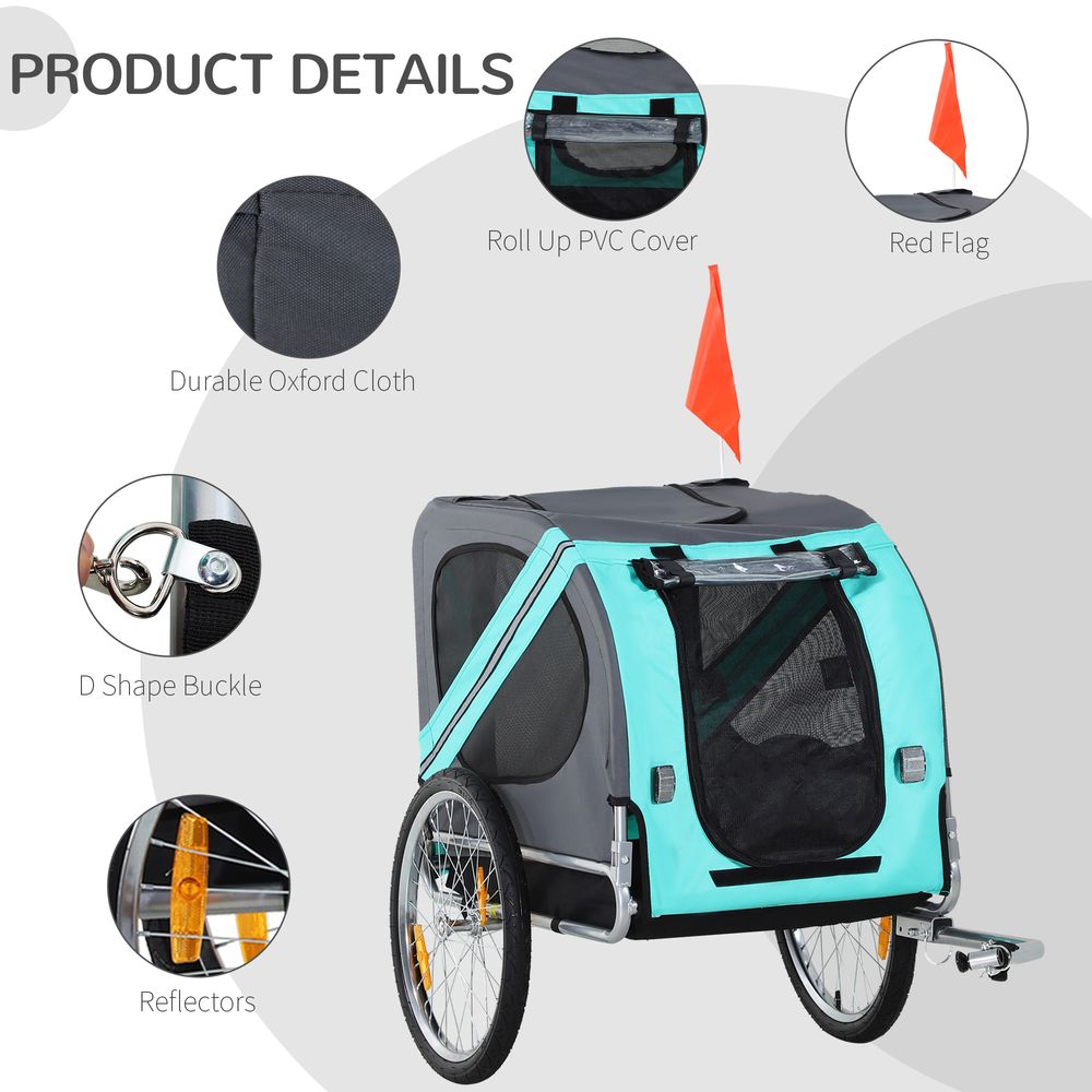 Pet Trailer for Bikes Green