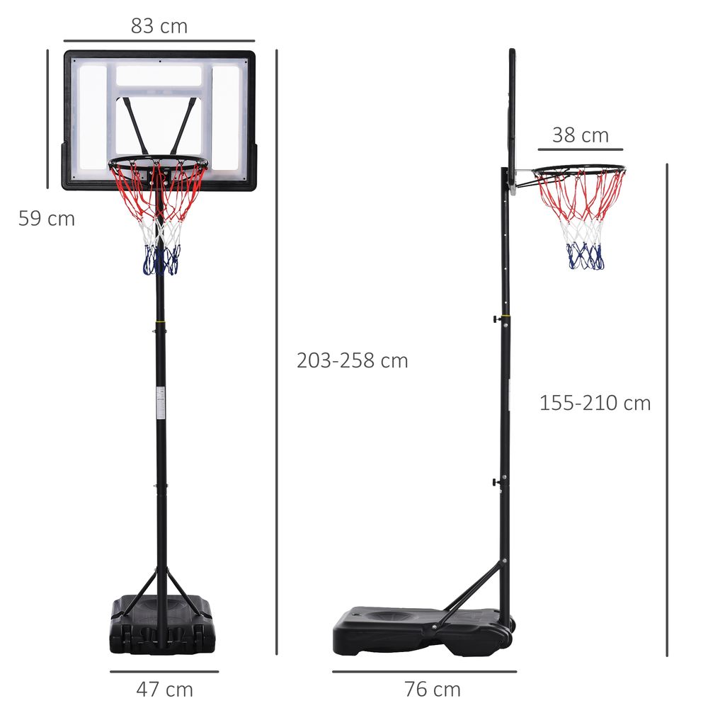 Basketball Stand & Hoop with Weighted Base