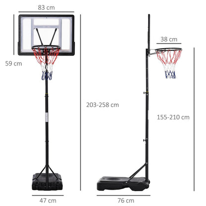 Basketball Stand & Hoop with Weighted Base