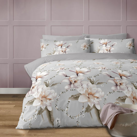 White Floral Duvet Cover Set