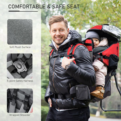 Baby Carrier Backpack Red