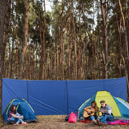 Blue Windbreak Privacy Wall