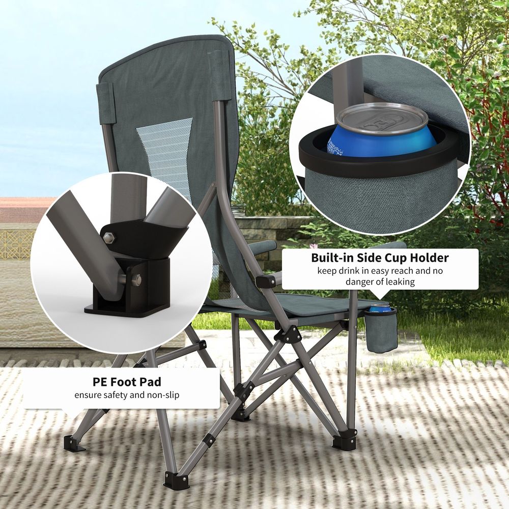 Foldable Outdoor Chair with Cup Holder