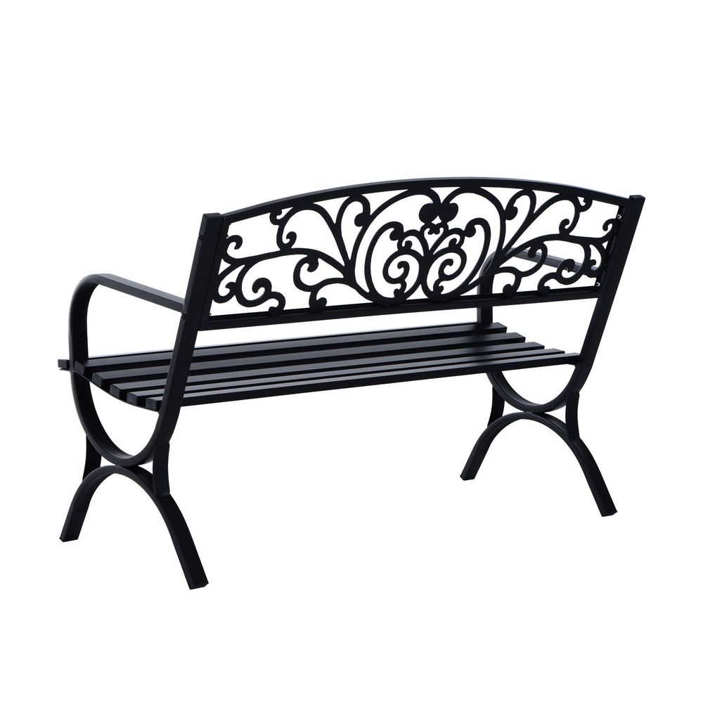 Black Garden Bench