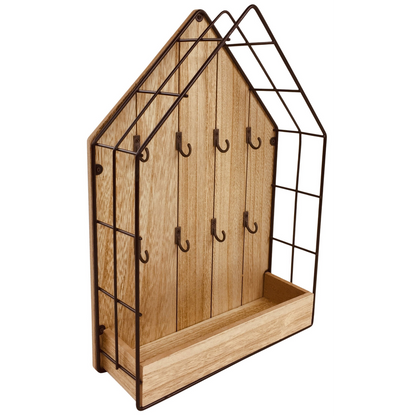 Wooden House Key Storage