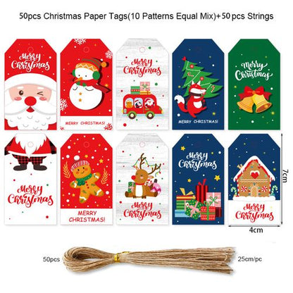 Festive Gift Tags x 50