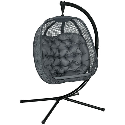 Patio Hanging Egg Chair with Cushion