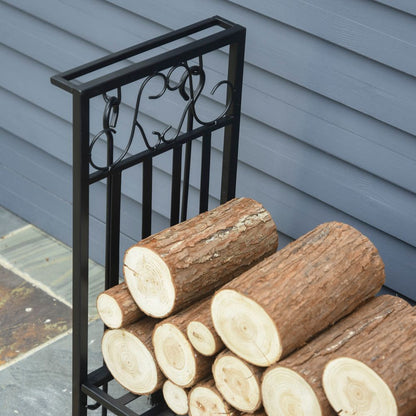 Log Rack Holder with Shovel