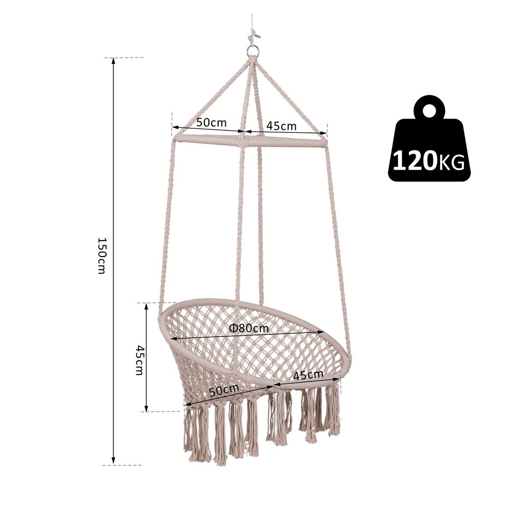 Round Hanging Rope Chair