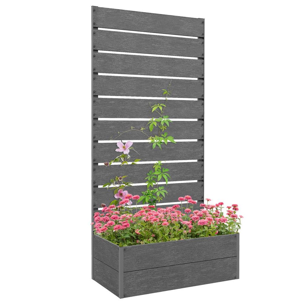 Raised Garden Bed with Trellis