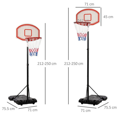 Basketball Hoop with Wheels 175-215cm